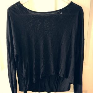 Black Long Sleeve with a laced back